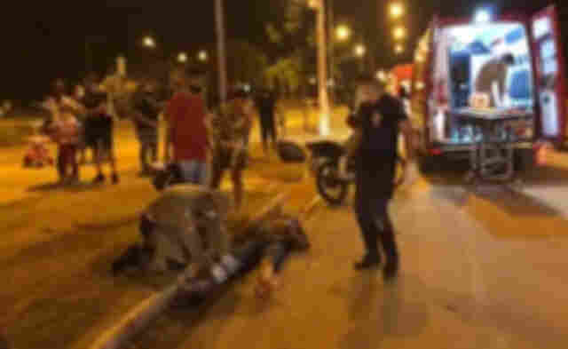 Acidente no Espaço Alternativo deixa motociclista em estado grave