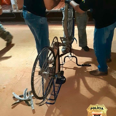 Traficante é preso com droga dentro de pneus de bicicleta