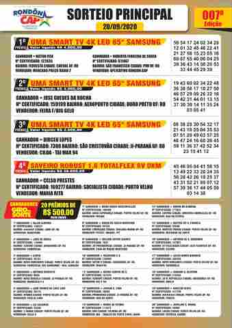 Confira os melhores momentos do sorteio do Rondoncap no domingo, 20 de setembro