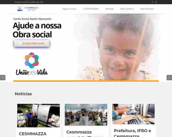 Cesmmazza lança site e reforça compromisso social com as pessoas mais carentes