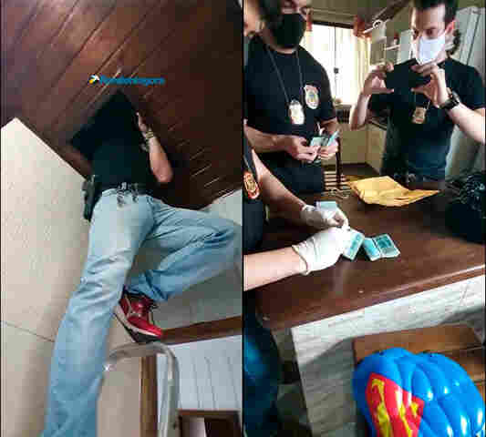 Vídeo: PF encontra dinheiro no forro da casa da prefeita Lebrinha