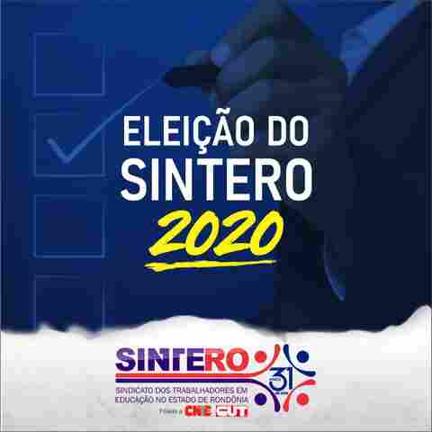 Eleição no Sintero seguirá o mesmo protocolo utilizado pelo TSE para combater a disseminação da Covid-19