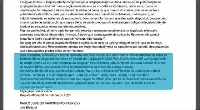 Candidato democrata-petista de Nova Mamoré sofre terceira derrota na Justiça Eleitoral