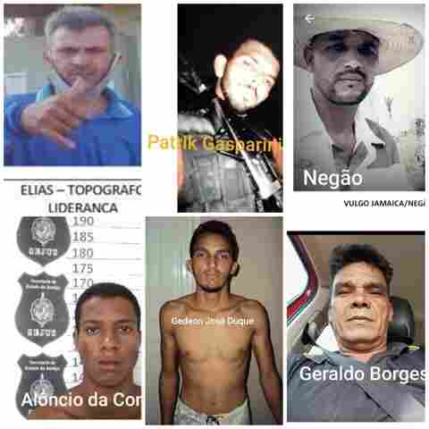 Foragidos; Veja suspeitos de participação nos assassinatos de policiais; denuncie