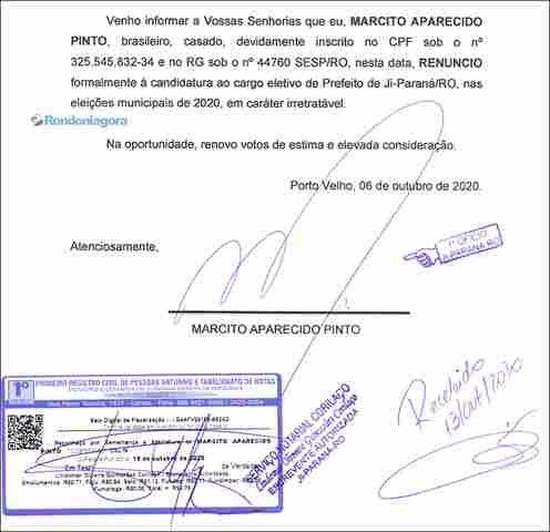 Preso por corrupção, prefeito de Ji-Paraná desiste de concorrer à reeleição