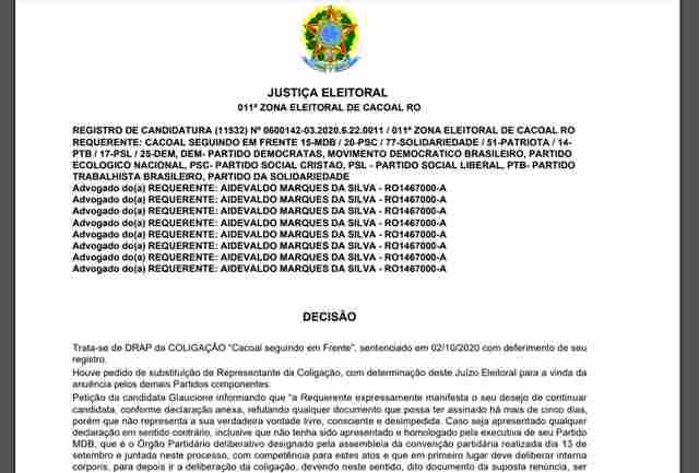 Justiça desconsidera arrependimento e tira prefeita presa da disputa em Cacoal