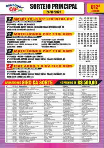 Confira os melhores momentos do sorteio do Rondoncap no domingo, 25 de outubro