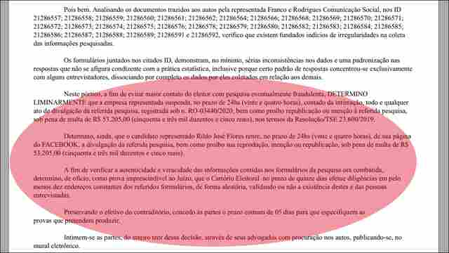 Por indícios de fraude, Justiça Eleitoral manda suspender divulgação de pesquisa em Vilhena