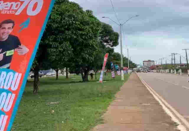 Justiça manda Breno Mendes retirar propaganda de canteiros centrais de Porto Velho
