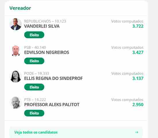 Veja os 21 vereadores eleitos em Porto Velho