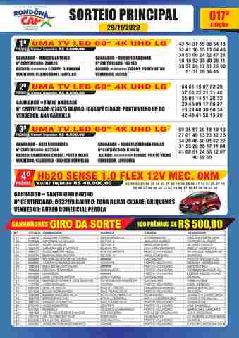 Confira os melhores momentos do sorteio do Rondoncap no domingo, 29 de novembro