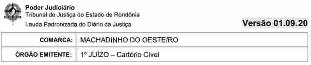 Edital de citação de eventuais interessados não identificados – Processo 7000808-39.2020.8.22.0019