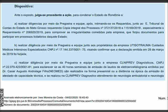 Estado descumpre sentença judicial, prossegue com licitação e aceita documentos da própria empresa denunciada