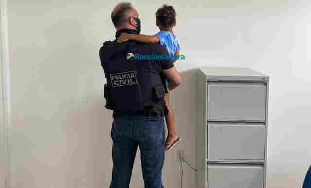 Criança raptada pelo pai no Mato Grosso é encontrada pela Polícia Civil em Porto Velho