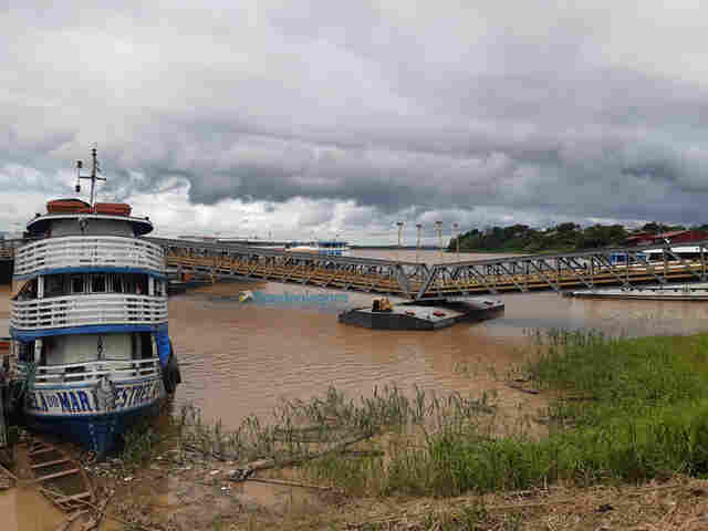 Nível do Madeira está três metros mais baixo, comparado ao mesmo período do ano passado