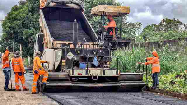 Frente de serviço do DER inicia recapeamento de 6 quilômetros da Estrada da Penal