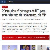 Estado fraudou dados sobre leitos de UTI para ajudar classe empresarial, diz UOL