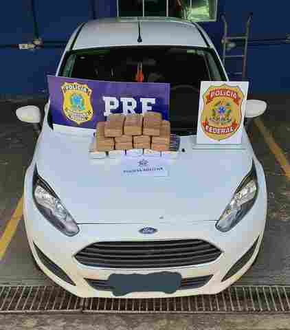 Operação conjunta prende dois e apreende 16 quilos de cocaína