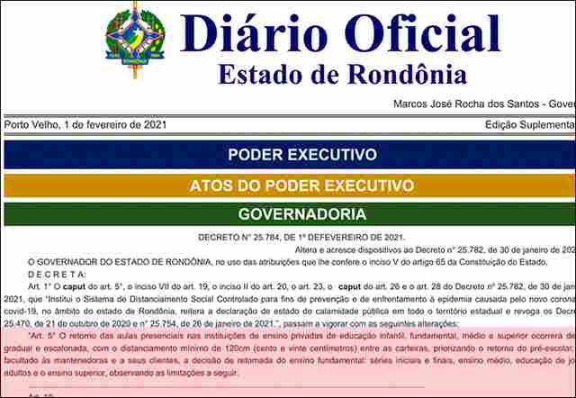 Governo cede e em novo decreto libera aulas de escolas e faculdades privadas