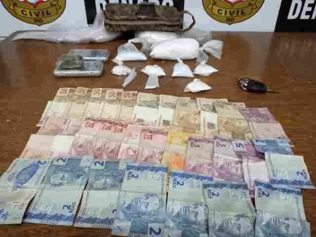 Traficante foge, mas acaba preso após carro parar por falta de gasolina