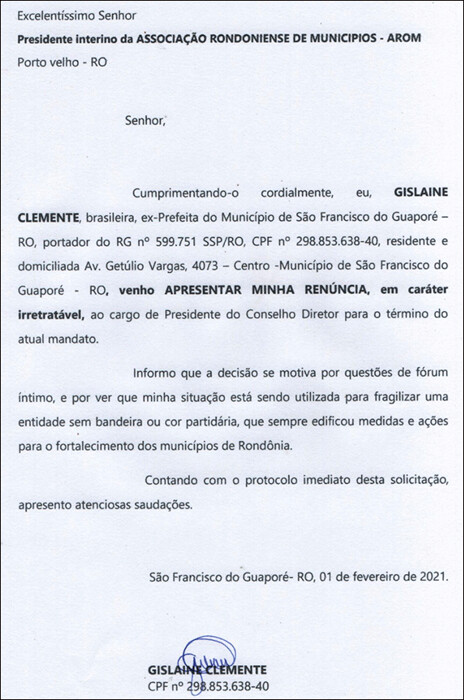 Prefeito de Urupá é eleito novo presidente da Associação Rondoniense de Municípios; Lebrinha renuncia