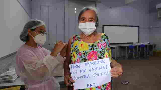 Mais de 1.700 idosos com mais de 80 anos foram vacinados em Porto Velho e ainda há vacinas