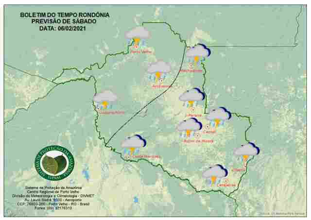 Temperatura vai continuar amena em Rondônia neste sábado