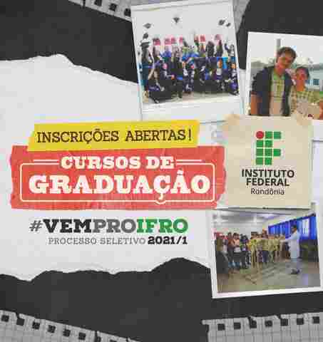 IFRO abre inscrições para cursos de graduação com 946 vagas