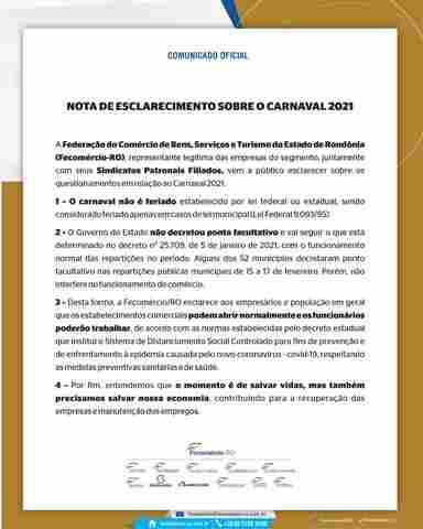 Sem Carnaval, Fecomércio orienta empresários a abrirem empresas normalmente na terça e quarta-feira