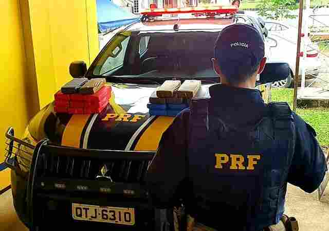PRF prende traficante com mais de 23 quilos de cocaína