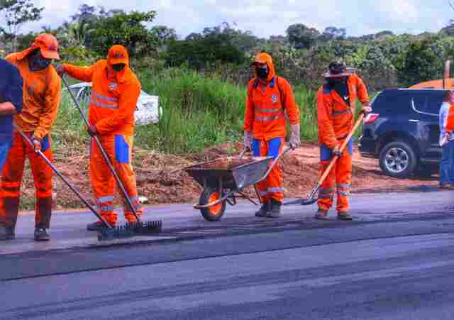 Obras de recapeamento na Estrada da Penal avançam em Porto Velho