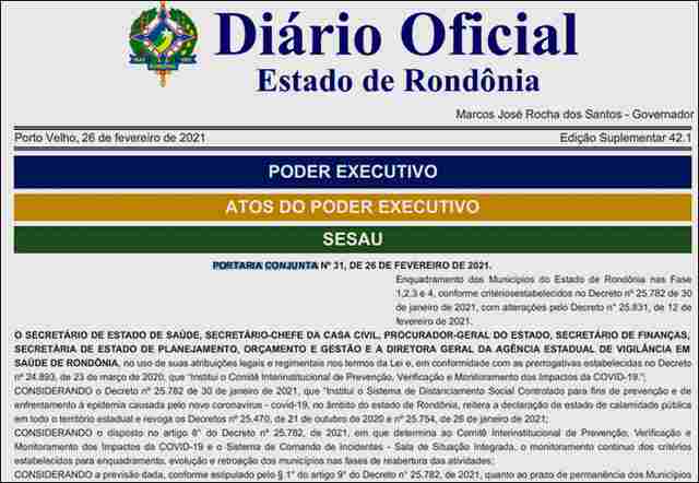 Governo não endurece regras, mantém restrições e todos os municípios na fase 1 do distanciamento social