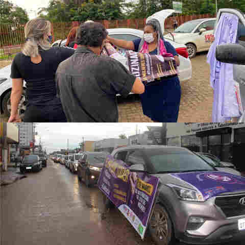 Sintero promove buzinaço em Porto Velho, reivindicando vacinação, auxílio emergencial e políticas públicas para as mulheres
