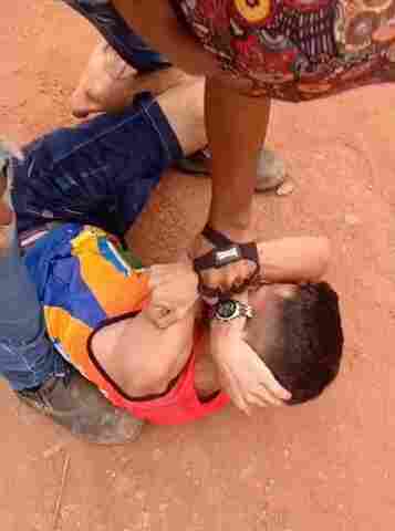 Criminoso rouba e amarra idoso, mas é detido e espancado por populares