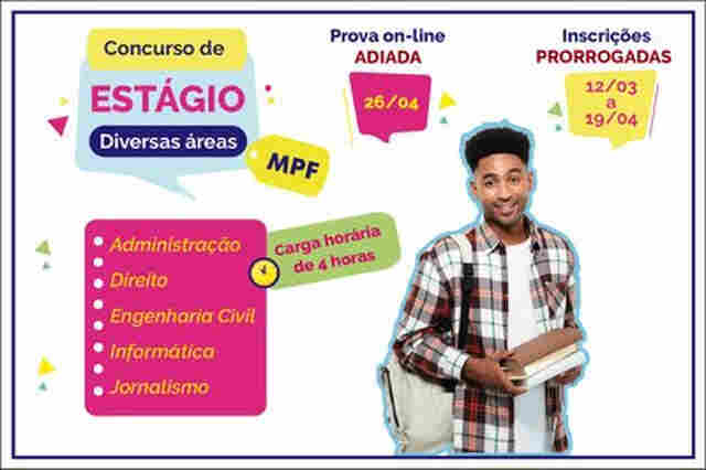 MPF prorroga inscrições do concurso de estágio para 19 de abril