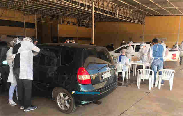 Sesau realiza drive-thru de testagem rápida na Zona Sul da Capital