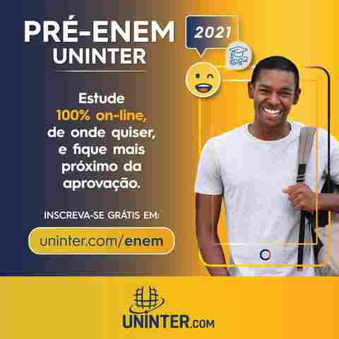 Uninter abre inscrições para curso preparatório para Enem on-line e gratuito