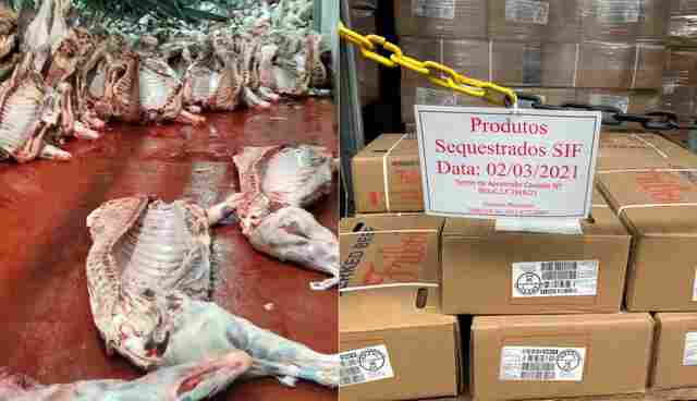 Carne contaminada com amônia no frigorífico JBS deve ser descartada, diz SIF