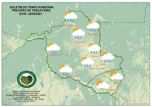 Temperaturas voltam a subir nesta terça-feira em Rondônia