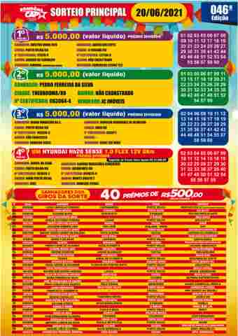 Confira os melhores momentos do sorteio do Rondoncap deste domingo, dia 20; veja a premiação desta semana