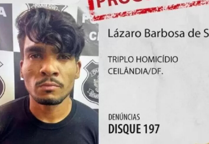 Assassino Lázaro Barbosa é preso em Goiás