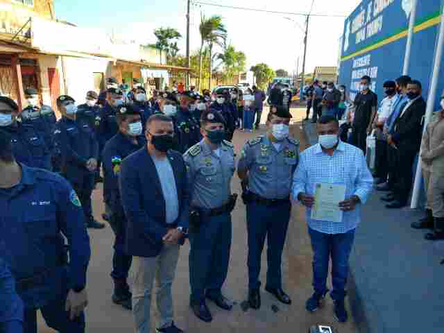 Deputado Alex Silva participa de inauguração da nova sede da PM de Candeias do Jamari