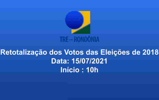 Ao vivo: Confira a recontagem de votos para deputado estadual em Rondônia