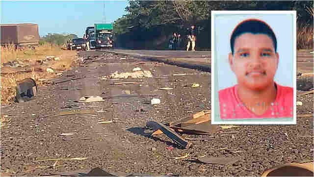 Grave acidente mata jovem na BR-364 em Vilhena; carro ficou partido ao meio