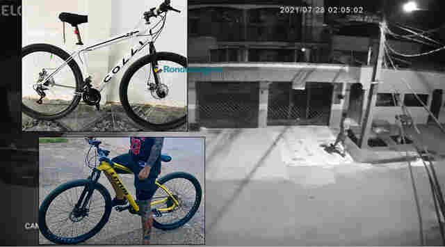 Vídeo: Polícia pede ajuda para prender ladrão de bicicletas que invade casas