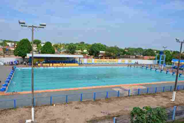 Piscina olímpica do parque aquático Vinicius Danin passa por reforma
