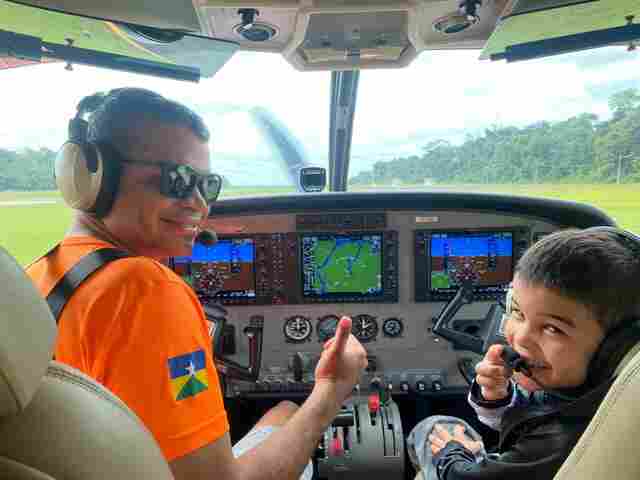 Piloto do Grupo de Operações Aéreas destaca a importância dos momentos compartilhados com os filhos
