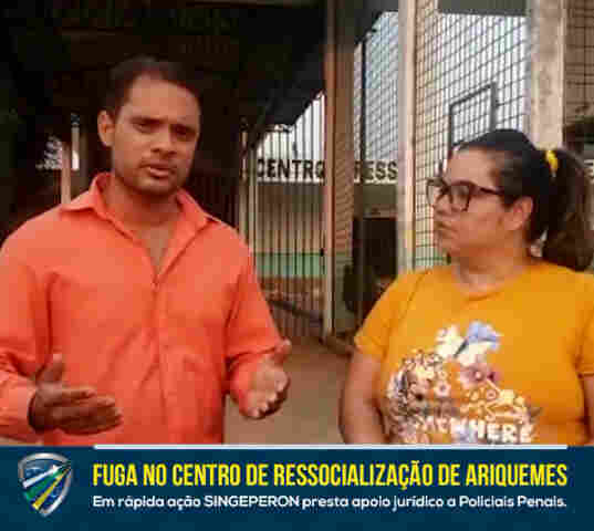 Vídeo: Singeperon presta apoio a policiais penais e denuncia estrutura superlotada do CRA de Ariquemes