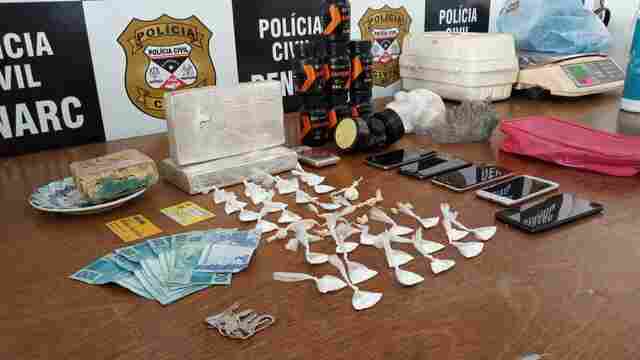 Polícia prende traficante em laboratório usado para mistura de drogas