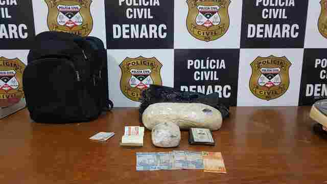 Denarc prende traficante com quase 1,3 kg de droga em Porto Velho